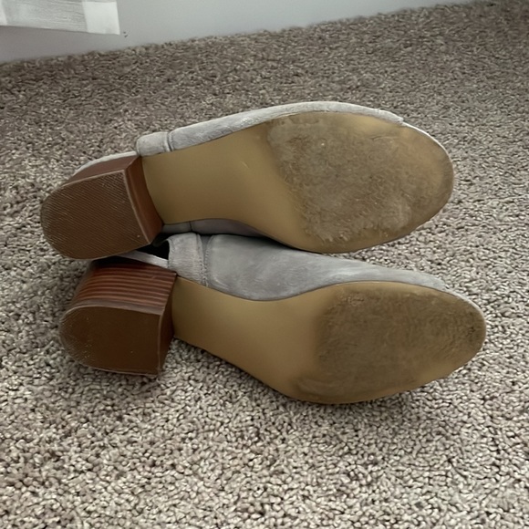 Steve Madden Gray open toe suede bootie - Picture 4 of 5